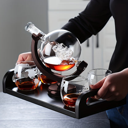 Stunning Globe Decanter Set – A Must-Have for Whisky Lovers