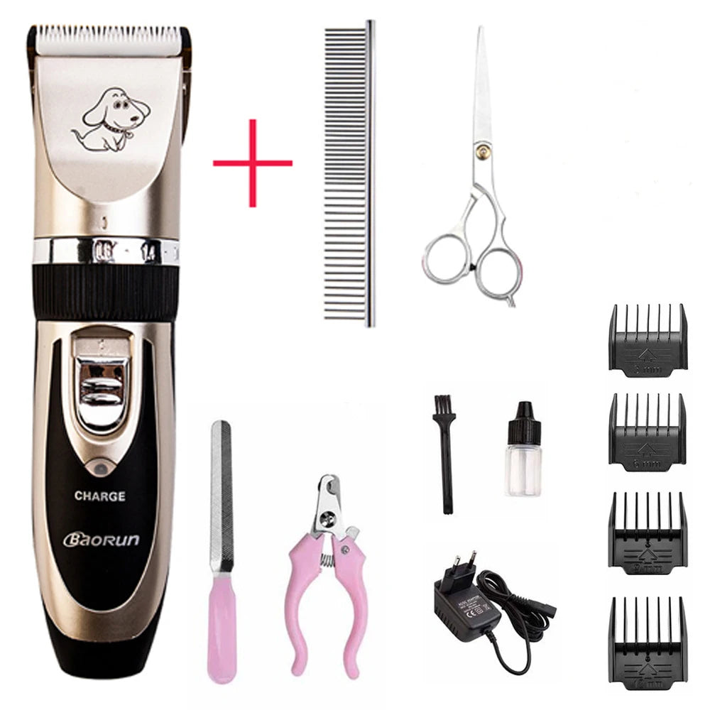 FurEverGleam ProElite: Professional Rechargeable Electric Pet Grooming Kit