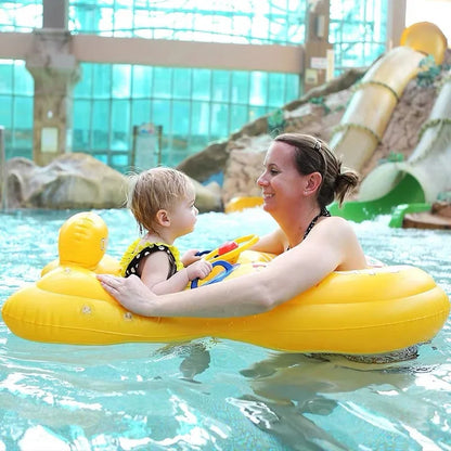 AquaBuddy Trainer: Inflatable Safety Swim Ring for Kids & Parents