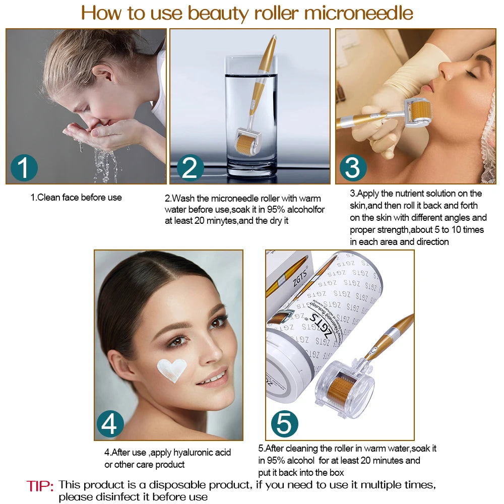 SkinRevive: The Precision 0.25mm Microneedle Derma Roller for Comprehensive Skin & Hair Restoration