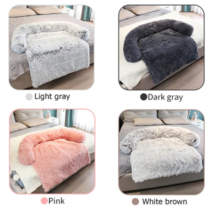 Snuggle Haven Pet Sofa – Removable Plush Bed for Large Dogs & Cats, Winter Warm and Washable