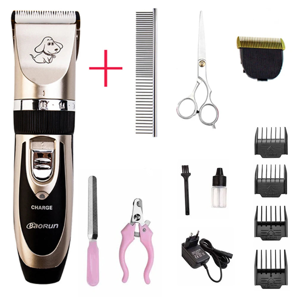 FurEverGleam ProElite: Professional Rechargeable Electric Pet Grooming Kit