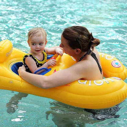 AquaBuddy Trainer: Inflatable Safety Swim Ring for Kids & Parents