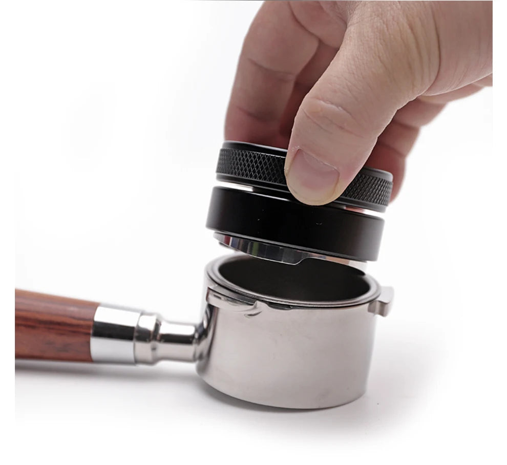 HiBREW PurePour 51mm Bottomless Coffee powder Handle: 304 Stainless Steel & Solid Wood