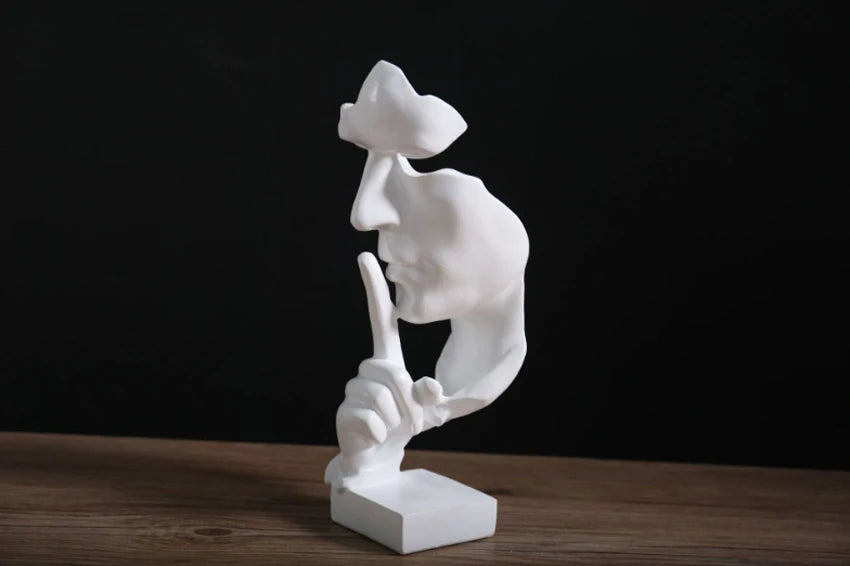 Thinker Statue Sculpture – Abstract Resin Ornament for Modern Home & Office Décor