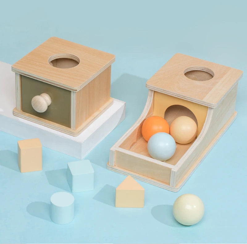 MindGroove Drum: Montessori Wooden Sensory Toy for Shape & Color Mastery