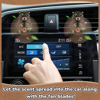 PropellerPals Bear Pilot: The Whimsical Rotating Car Air Freshener