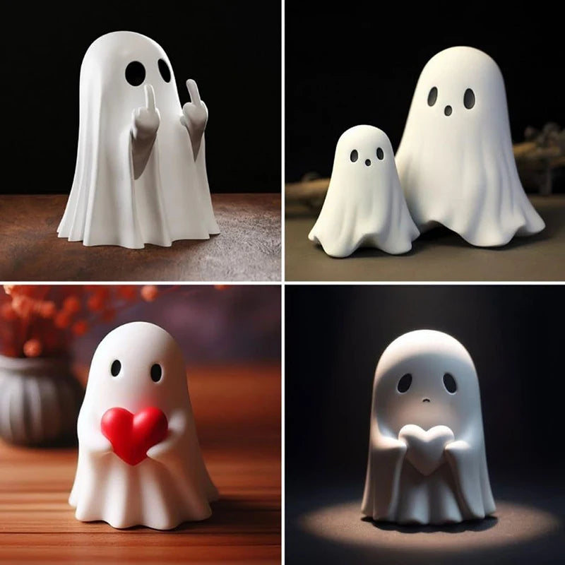 Cheeky Ghost Figurine – Playful Halloween Décor for Home & Shelf