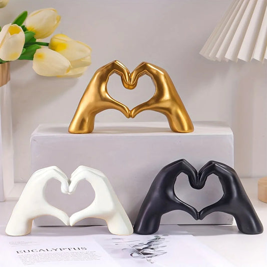 Timeless Bond – Resin Love Gesture Figurine for Home & Office Styling