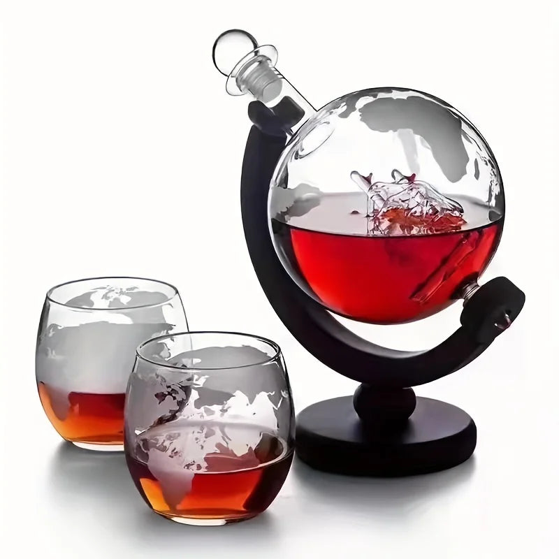 Stunning Globe Decanter Set – A Must-Have for Whisky Lovers