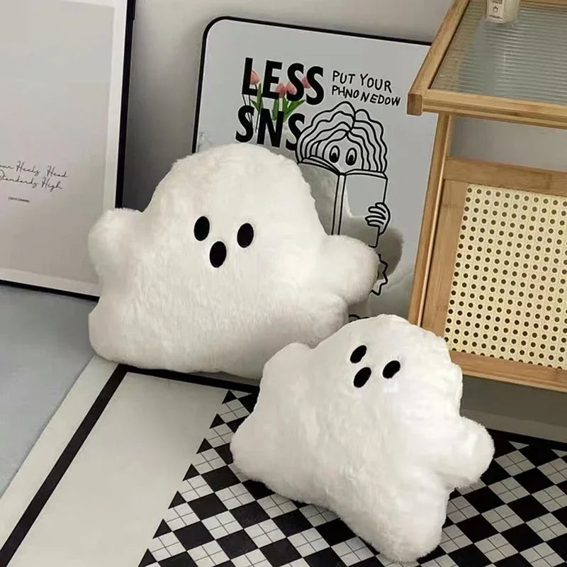 Cuddly Halloween Kawaii Plush – Ghost Pillow for Spooky Décor