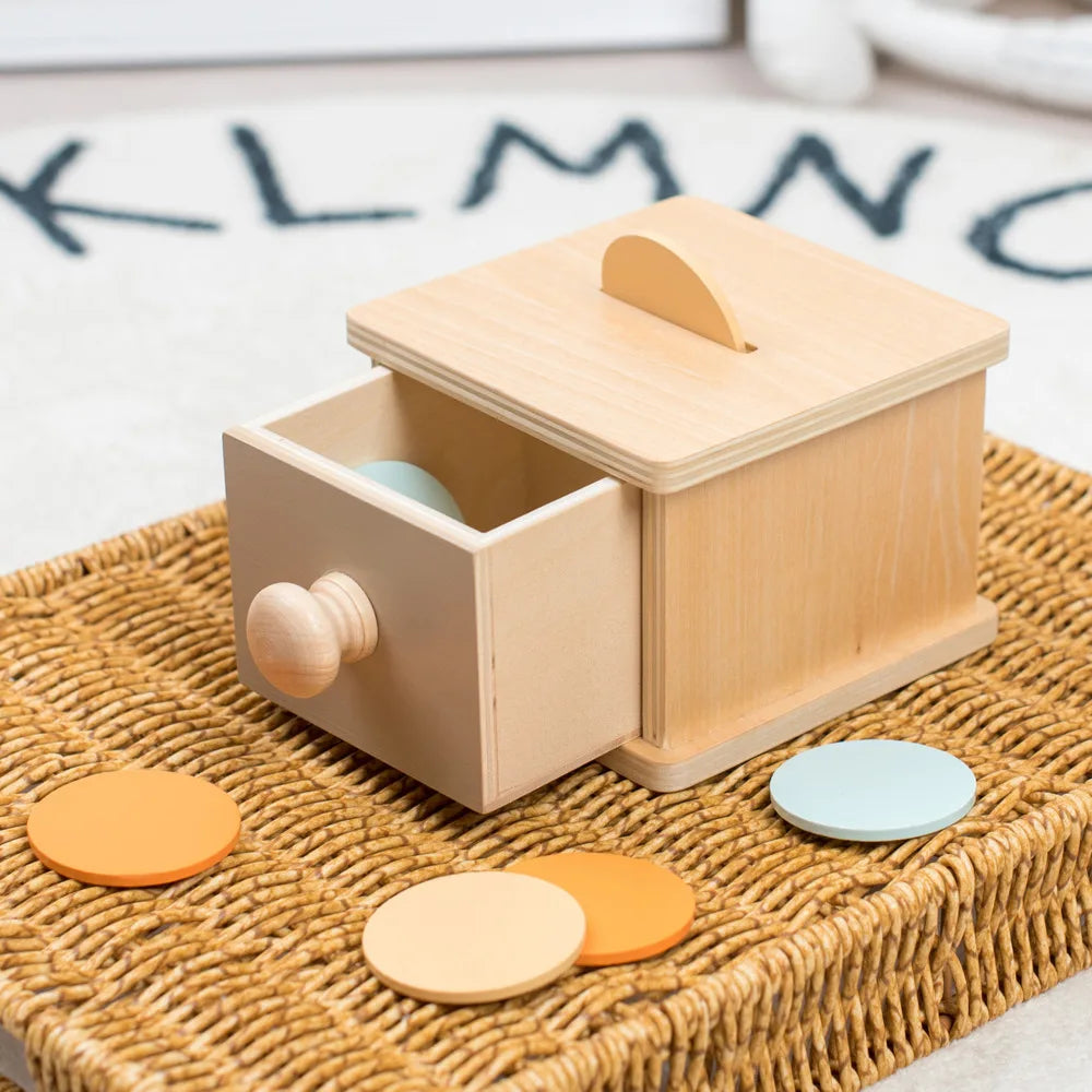 MindGroove Drum: Montessori Wooden Sensory Toy for Shape & Color Mastery