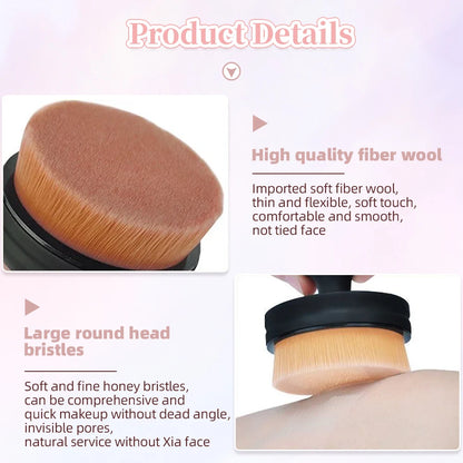 SealPro Duo: The Push-Pull O-Shape Foundation & Blush Stamp Brush Set