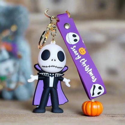 Timeless Nightmare Keyrings – Jack & Sally Charms from The Nightmare Before Christmas