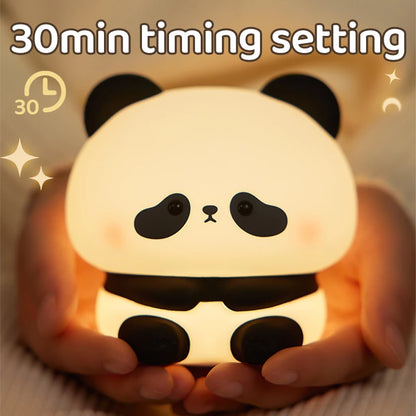 Panda Dreamlight – Soft Silicone LED Night Lamp for Kids' Bedrooms