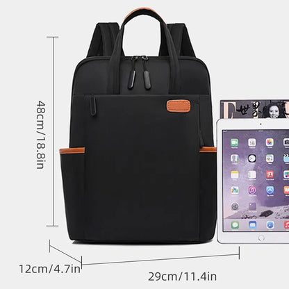 Streamline 2024: The Waterproof Oxford Chic Backpack for Students & Travellers