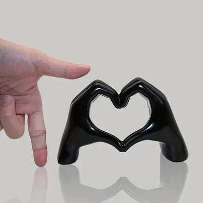 Timeless Bond – Resin Love Gesture Figurine for Home & Office Styling