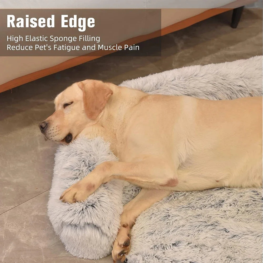 Snuggle Haven Pet Sofa – Removable Plush Bed for Large Dogs & Cats, Winter Warm and Washable