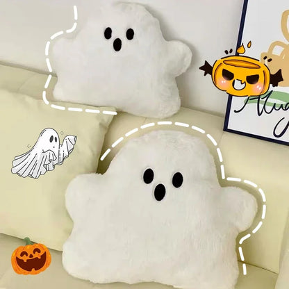 Cuddly Halloween Kawaii Plush – Ghost Pillow for Spooky Décor