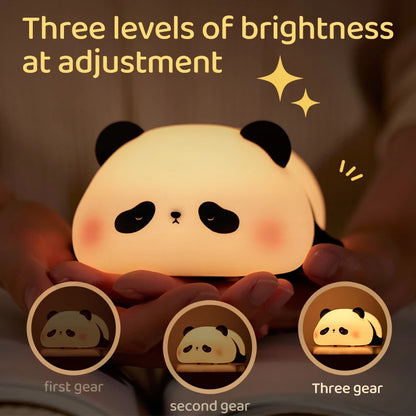 Panda Dreamlight – Soft Silicone LED Night Lamp for Kids' Bedrooms