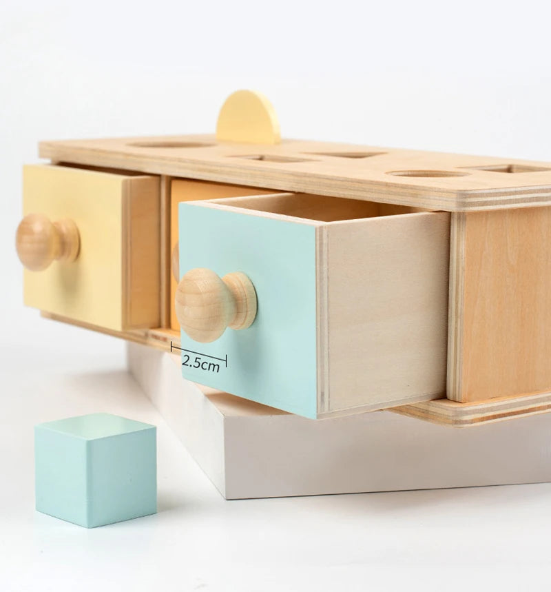 MindGroove Drum: Montessori Wooden Sensory Toy for Shape & Color Mastery