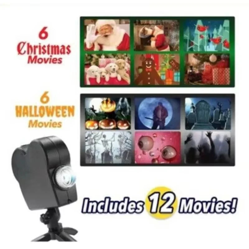 HauntVision 12: LED Holographic Projector for Halloween and Christmas