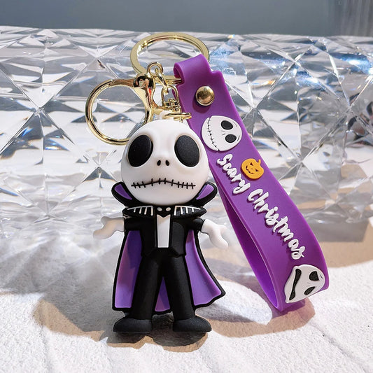 Timeless Nightmare Keyrings – Jack & Sally Charms from The Nightmare Before Christmas