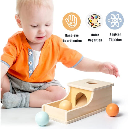 MindGroove Drum: Montessori Wooden Sensory Toy for Shape & Color Mastery