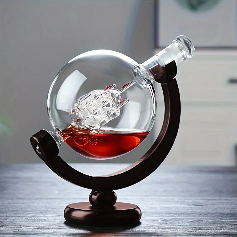 Stunning Globe Decanter Set – A Must-Have for Whisky Lovers