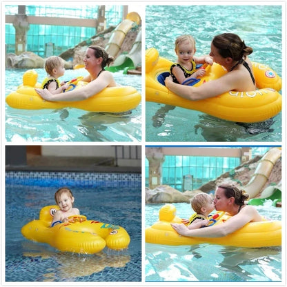 AquaBuddy Trainer: Inflatable Safety Swim Ring for Kids & Parents