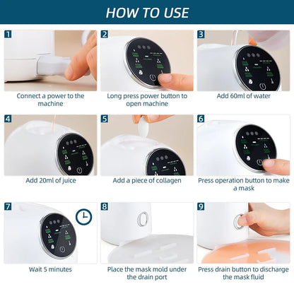 FreshGlow Maker: The DIY Intelligent Face Mask Machine for Fruit & Vegetable Facial Treatments