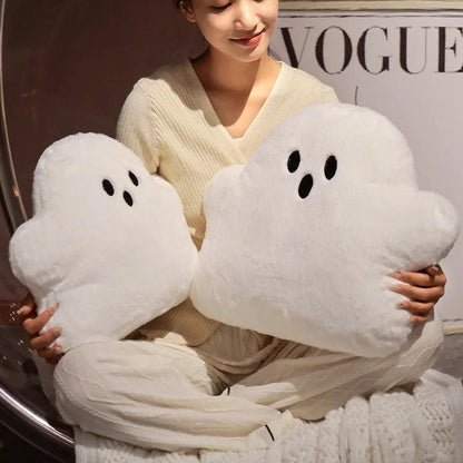 Cuddly Halloween Kawaii Plush – Ghost Pillow for Spooky Décor