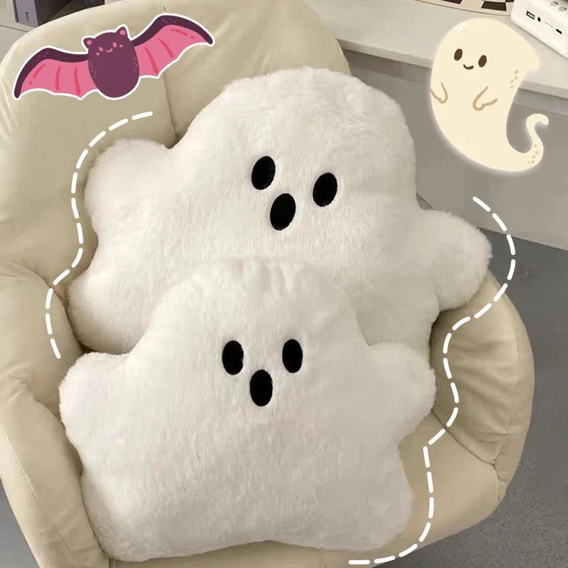 Cuddly Halloween Kawaii Plush – Ghost Pillow for Spooky Décor