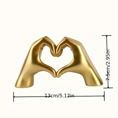 Timeless Bond – Resin Love Gesture Figurine for Home & Office Styling