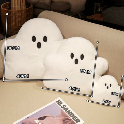 Cuddly Halloween Kawaii Plush – Ghost Pillow for Spooky Décor