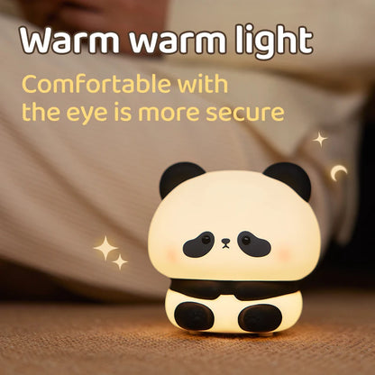 Panda Dreamlight – Soft Silicone LED Night Lamp for Kids' Bedrooms