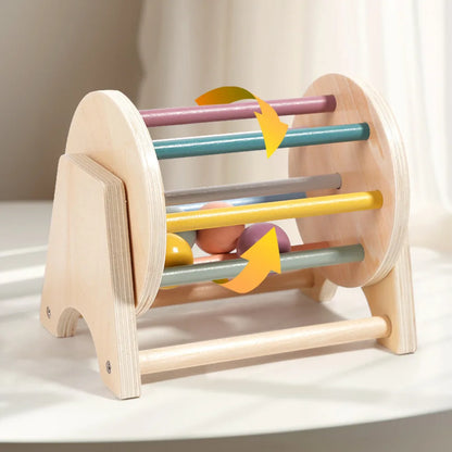 MindGroove Drum: Montessori Wooden Sensory Toy for Shape & Color Mastery