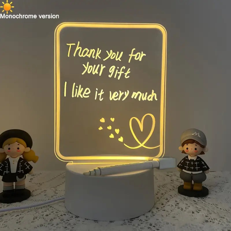 GlowMemo – LED Desk Light with Erasable Message Board