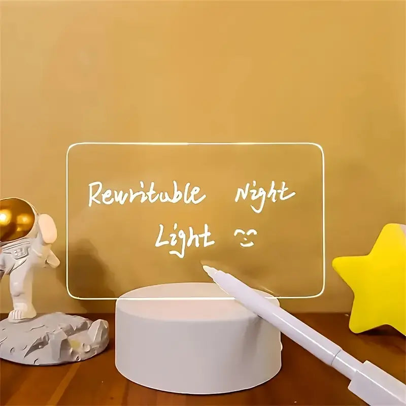 GlowMemo – LED Desk Light with Erasable Message Board