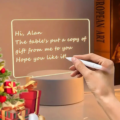 GlowMemo – LED Desk Light with Erasable Message Board